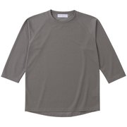 キュプラ混のクォータースリーブTシャツ 021048 O22 オリーブ鼠 サイズ三（M） [アウトドア カットソー ユニセックス]