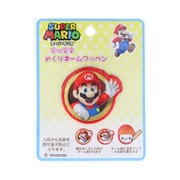 SMN001 スーパーマリオ めくりネームワッペン マリオ [キャラクターグッズ]