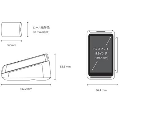 squareターミナル、キャッシュドロワー、専用ハブ、ロール紙4点セット Amazon.co.jp: レシートペーパーロール スクエアターミナル