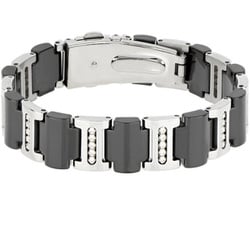 Brilliantブレスレット ステンレススチール ブラックセラミック BB-0003