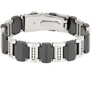 Brilliantブレスレット ステンレススチール ブラックセラミック BB-0003