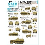 SD35-C1371 STAR DECALS 1/35 WWII ドイツ 西部戦線のSd.Kfz.250“ノイ”＃2 武装親衛隊マーキング集 第11 SS義勇装甲擲弾兵師団ノルトラント/第12 SS装甲師団ヒトラーユーゲント [1/35スケール デカール]