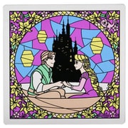 82603 ディズニー ステンドグラス風ガラス製コースター 塔の上のラプンツェル [キャラクターグッズ]