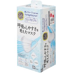 呼吸のしやすさを考えたマスク ふつうサイズ ホワイト 30枚入 C00988