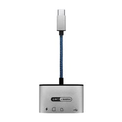 USB3.2 Gen1対応 Type-C接続 4in1カードリーダー グレー FCR-CC41SDUCGY