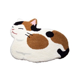 玄関マット コウバコスワリ 60cm×70cm ミケ 14300826