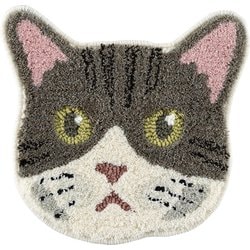 マット ネコカオ 35cm×38cm キジシロ 14300834