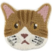 14300834 [マット ネコカオ 35cm×38cm チャシロ]