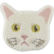 14300834 [マット ネコカオ 35cm×38cm シロ]