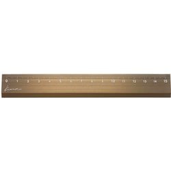 Kiwami LR左右利き手対応アルミ定規 15cm ブロンズ KLR-15-BRO