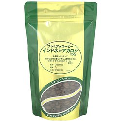 全珈琲 プレミアムコーヒー インドネシアカロシ（豆） 200g [レギュラーコーヒー豆]