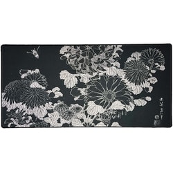 The mousepad company マウスパッド Chrysanthemums and Bee（菊と蜂 北斎） tm-mp-chrysanthemums-and-bee-l