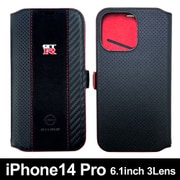 NM-P22P-B2 [nismo GT-R iPhone 14 Pro用 アルカンターラ＆本革手帳型ケース nismo OFFICIAL LICENSED PRODUCT]