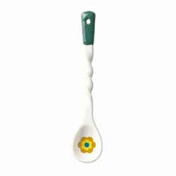 スプーン 13cm レトロスプーン 陶器 グリーン KP-86516