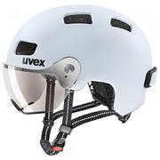 サイクルヘルメット UVEX rush visor クラウドマット 58-61 安全規格 CEマーク