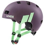 幼児~小学生・ジュニア用自転車ヘルメット UVEX kid 3 cc プラム ミントマット 55-58 安全規格 CEマーク