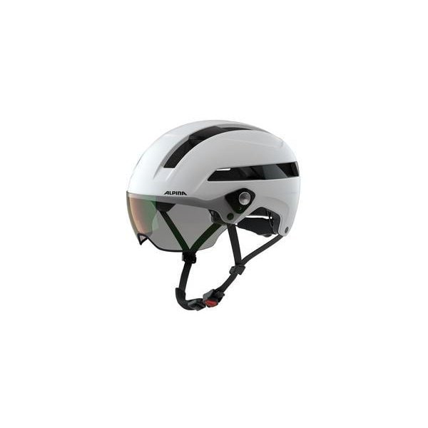 サイクルヘルメット ALPINA SOHO VISOR V ホワイトマット 55-59 安全規格 CEマーク