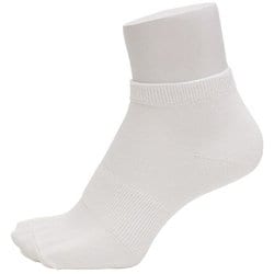 ランニングソックス ラウンド ショート PSO-03-R white Mサイズ(25-28cm) [ランニングウェア ソックス ユニセックス]