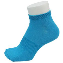 ランニングソックス ラウンド ショート PSO-03-R zoomin blue Lサイズ(27-30cm) [ランニングウェア ソックス ユニセックス]