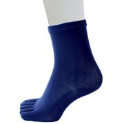 ランニングソックス 5本指 セミロング PSO-06 navy Mサイズ(25-28cm) [ランニングウェア ソックス ユニセックス]