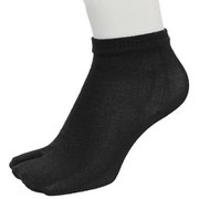 ランニングソックス 足袋 ショート PSO-03-T black Sサイズ(22-25cm) [ランニングウェア ソックス ユニセックス]