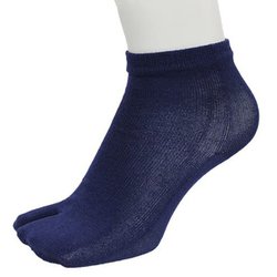 ランニングソックス 足袋 ショート PSO-03-T navy Lサイズ(27-30cm) [ランニングウェア ソックス ユニセックス]
