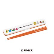 キャラクターグッズ おかしシリーズ ギンビス たべっ子どうぶつ 箸・箱セット オレンジ