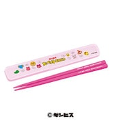 キャラクターグッズ おかしシリーズ ギンビス たべっ子どうぶつ 箸・箱セット ピンク