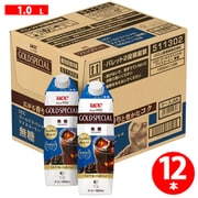 ゴールドスペシャル アイスコーヒー 無糖 1L×12本