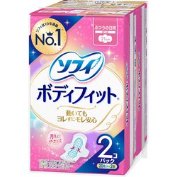 ソフィ ボディフィット ふつうの日用 羽つき 21cm 20枚×2個パック [生理用ナプキン]