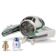 マイクロ・ギャラクシー スター・ウォーズ ライトアーマー・クラス シリーズ2 ヨーダのジェダイ・スターファイター [塗装済可動フィギュア 全長約80mm]