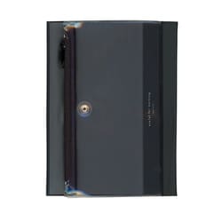 isshoni.ペンケース付ノートカバーPVC B6 Rブラック N1931