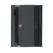 isshoni.ペンケース付ノートカバーPVC B6 Rブラック N1931