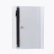 isshoni.ペンケース付ノートカバーPVC B6 Rクリアブラック N1932