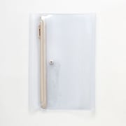 isshoni.ペンケース付ノートカバーPVC B6 Rクリアベージュ N1934