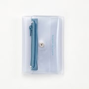 isshoni.カードファイル PVC Rクリアブルー N1949