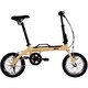 折りたたみ自転車 14インチ 変速なし LOG OUTRUNK（ログ アウトランク）-L ライトベージュ