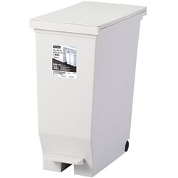 エバン 両開き ペダル ごみ箱 30L ホワイト 630392