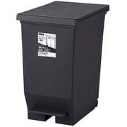 630477 [エバン 両開き ペダル ごみ箱 40L ブラック]