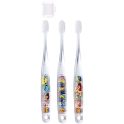 TBCR5T トイストーリー 23 園児用 クリア歯ブラシ やわらかめ 3本セット [キャラクターグッズ]