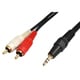 オーディオケーブル 3.5mmステレオミニプラグ-ピン（RCA）プラグ×2 1m FCA-323S-S10