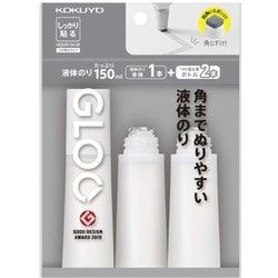 GLOO（グルー） 液体のり しっかり貼る 本体1＋つけ替え用ボトル2 タ-GM802-2R