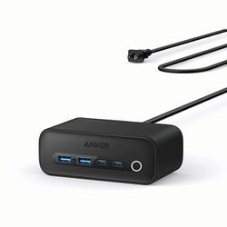 USB急速充電器 Anker 525 Charging Station USB PD（パワーデリバリー）対応 67W AC×3/USB-C×2ポート/USB-A×2ポート ActiveShield 2.0 搭載 ブラック A91C0511