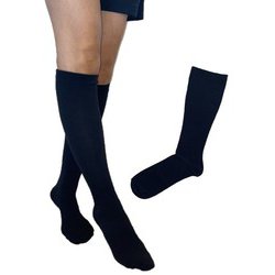 NAKAMAJITA LADYS 大きいサイズ 表糸綿100％ ゆったり着圧ハイソックス 3L-4L 23-25cm ブラック IM-000030