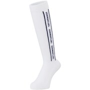 TM23SS TJ062 N94587 WH [ゴルフソックス レディース W ラインロゴ ハイソックス 22～24cm ホワイト]
