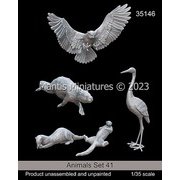 Man35146 1/35 動物セット41 欧州の水辺の動物 [組立式プラスチックモデル]
