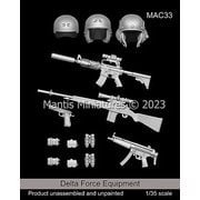 MAC33 1/35 現用 アメリカ デルタフォース装備品セット 13個入 [組立式プラスチックモデル]