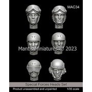 MAC34 1/35 現用 アメリカ 特殊任務部隊ヘッドセット 6個入 [組立式プラスチックモデル]