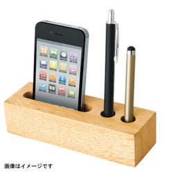 ラバーウッドマルチ デスクスタンド ナチュラルウッド TS-0856-008