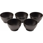 木目 スープボウル 大 5個 茶色 TW-02